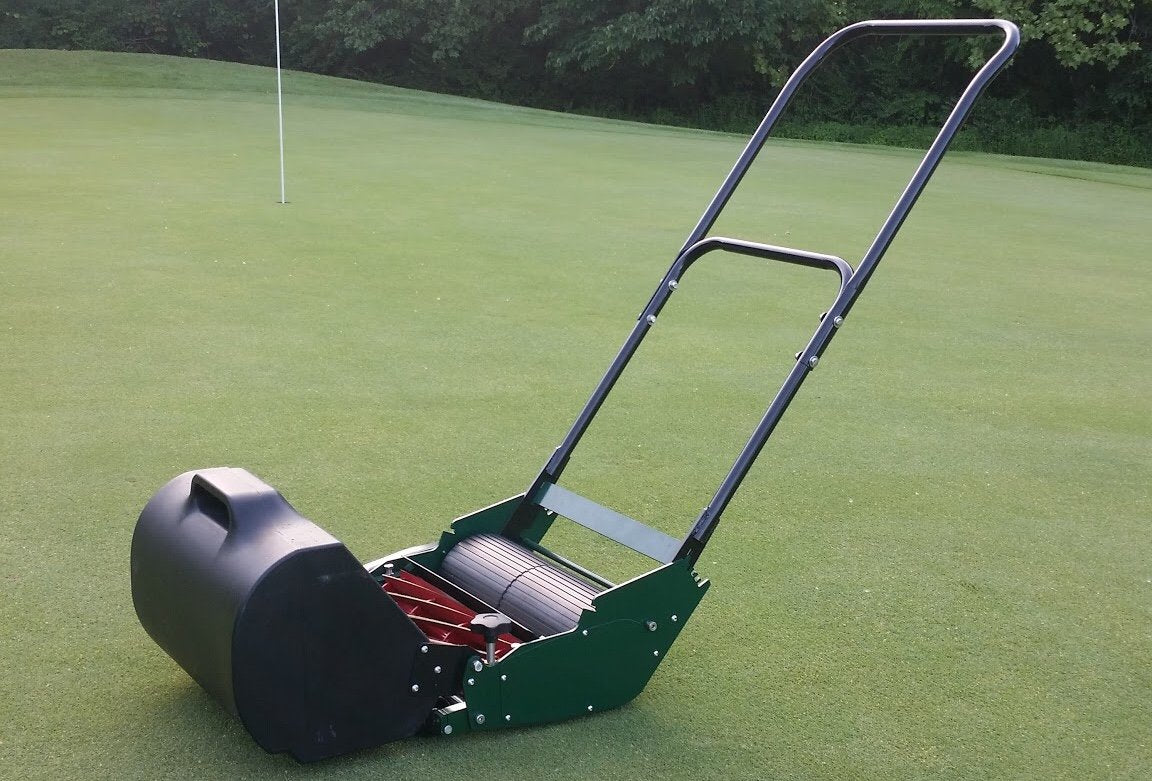 Push greens mower sale